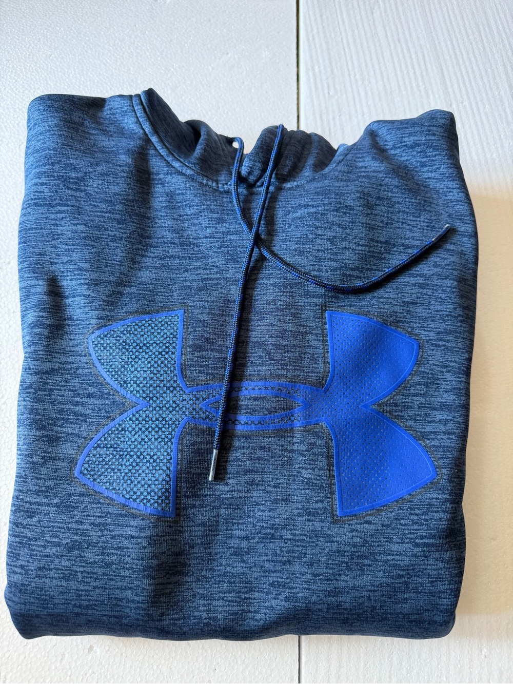 mens L under armour sweatshirt hoodie blue ColdGear